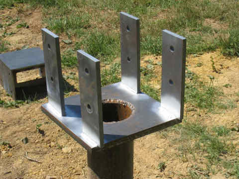 mépltas soudés sur les platines des pilotis