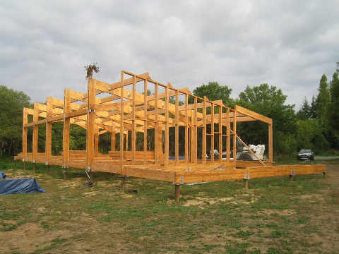 vue d'ensemble de la structure, avec les murs MOB