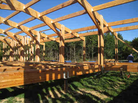 ossature des murs MOB, côté Nord