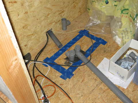 évacuation dans le local technique