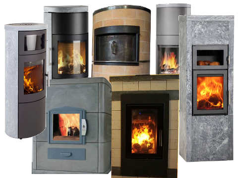 assortiment de poêles à bois
