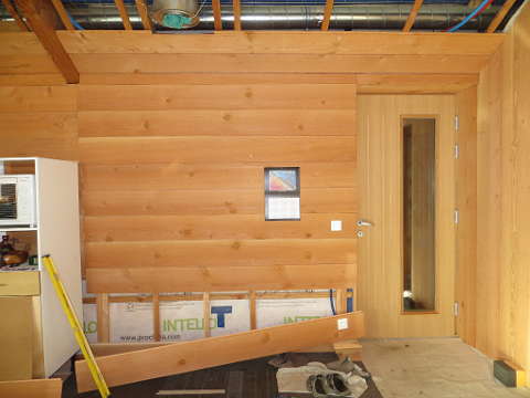 arrivée d'air du poêle, à l'intérieur de la maison