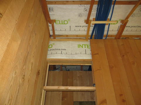 Haut de mur sans lambris