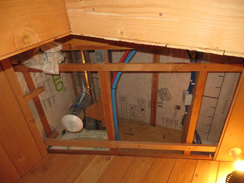 Plafond sans lambris