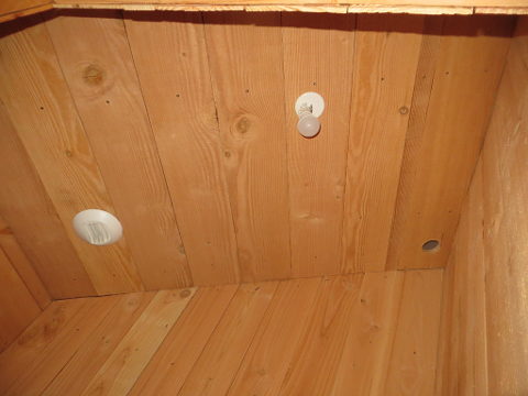 Plafond avec lambris