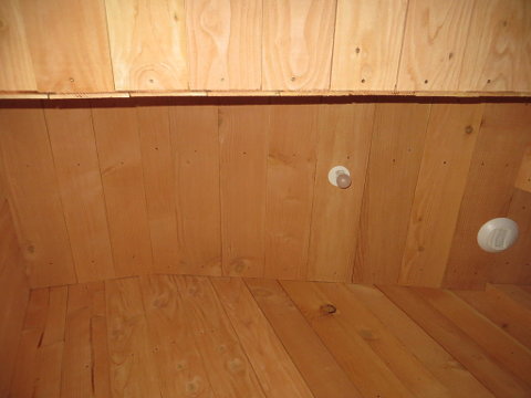 Plafond avec lambris