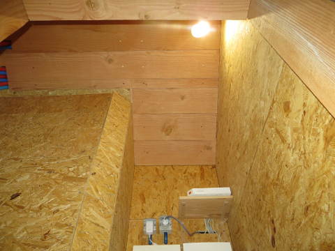 Plafond avec lambris