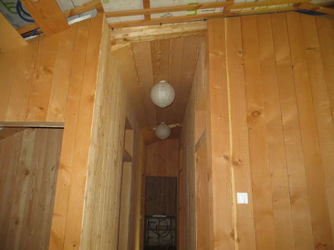 Plafond avec lambris