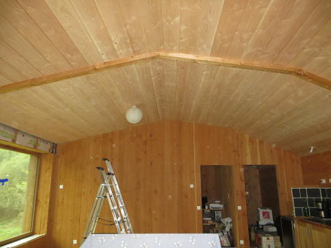 Plafond avec lambris