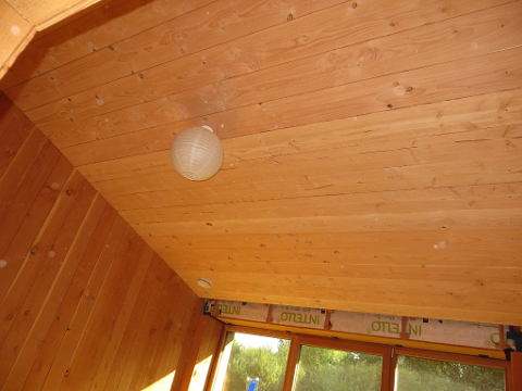 Plafond avec lambris