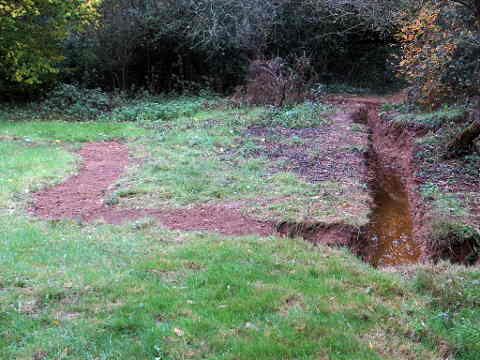 Vue rapprochée des tranchées