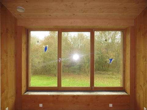 Haut de fenêtre avec lambris