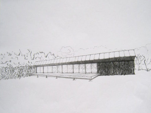 premières esquisses des architectes