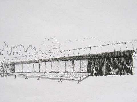 premières esquisses des architectes