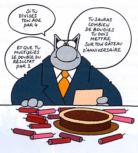 LeChat Anniversaire Bougiesx4